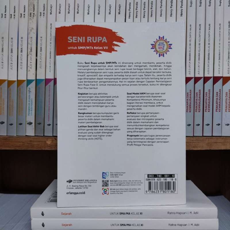 Jual Buku Seni Rupa Kelas 1/7/vii Smp Kurikulum Merdeka Sugiyanto ...