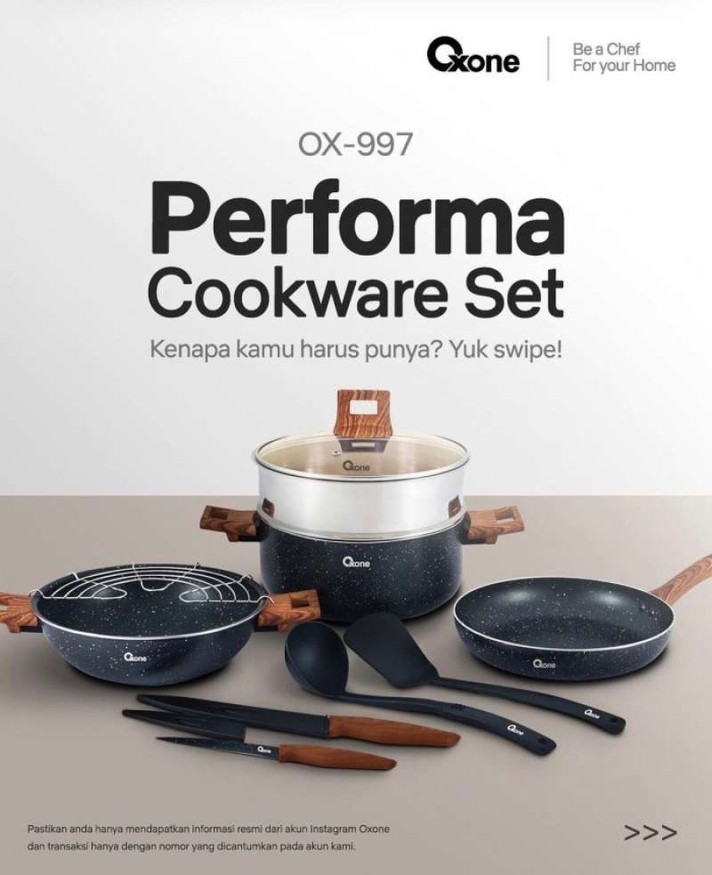 Promo Oxone Ox997 Performa Cookware Set 10 Pcs Diskon 33% Di Seller ...