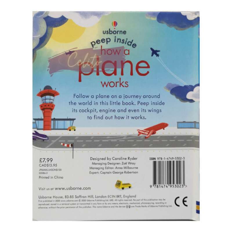 Jual Buku Usborne Peep Inside Plane Â€“ How A Plane Works Â€“ Peek ...