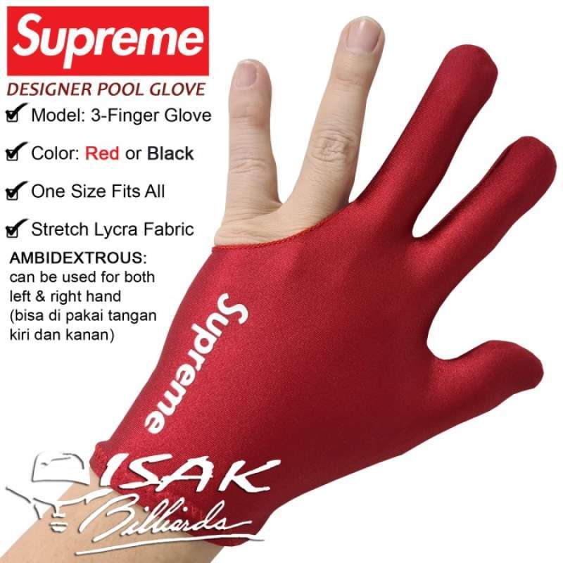 Jual Supreme Pool Glove Sarung Tangan Billiard Lycra Designer Gloves Red Di Seller Gd Id Cengkareng Timur Kota Jakarta Barat Blibli