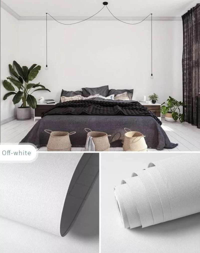 Promo 100 Produk Ori New Wallpaper Sticker Polos Warna Dinding Tembok