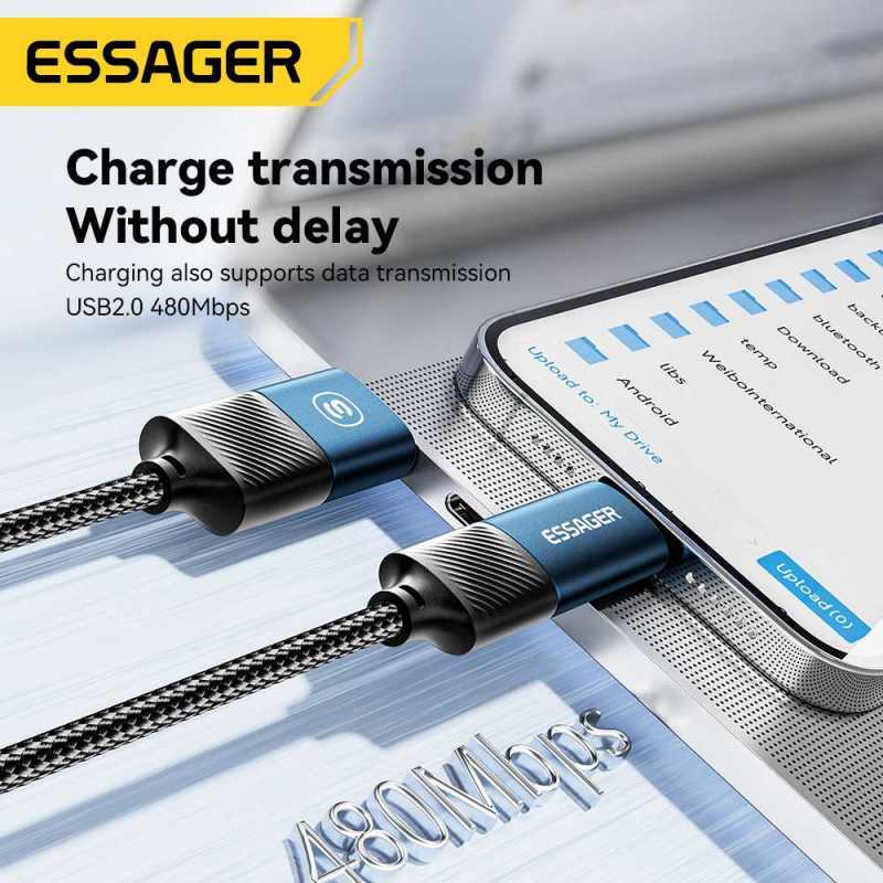 Jual Essager Kabel Data 4in1 Fast Charging USB A Type C Lightning
