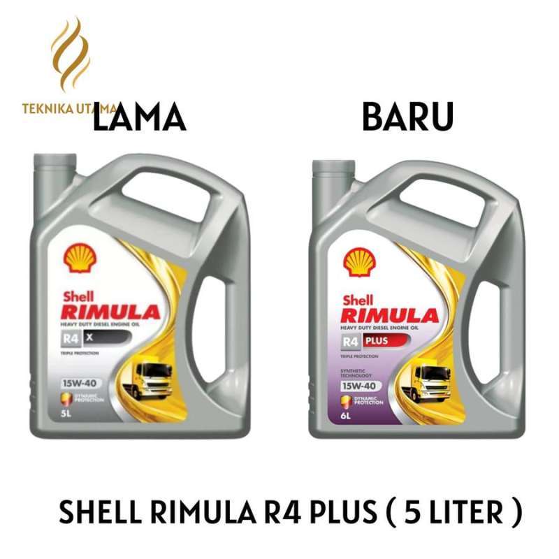 Jual Oli Mesin Mobil Diesel Shell Rimula R4 Plus Sae 15w-40 5 Liter Di ...