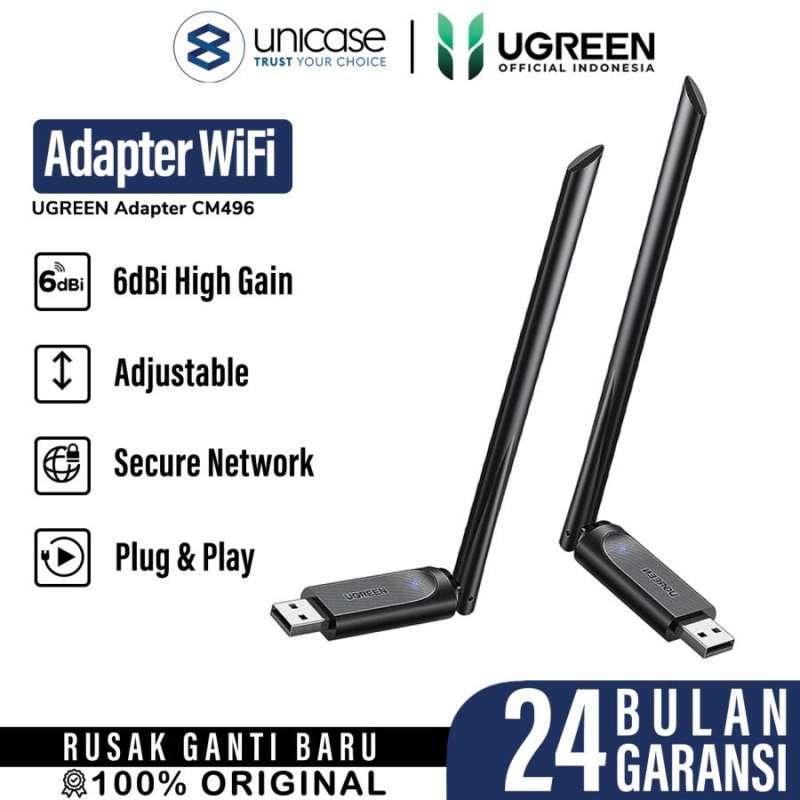 Dongle UGREEN USB Wireless Wifi Adapter High Gain Dual Band Network