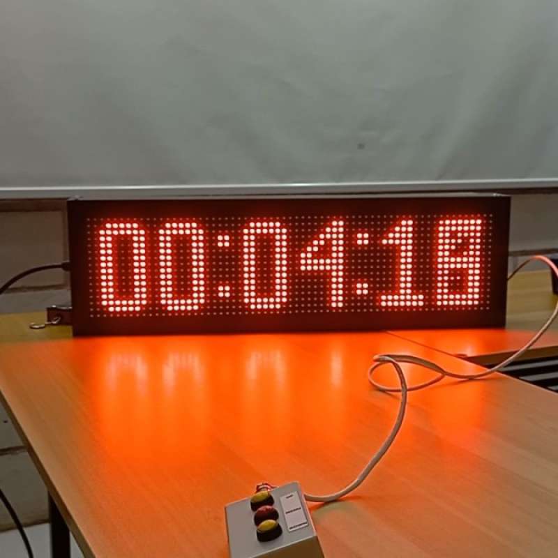 Button Controlled Count Up Timer Display Jual Controller Display Timer Stopwatch Counter Up/down 2 Panel P10 Di ...