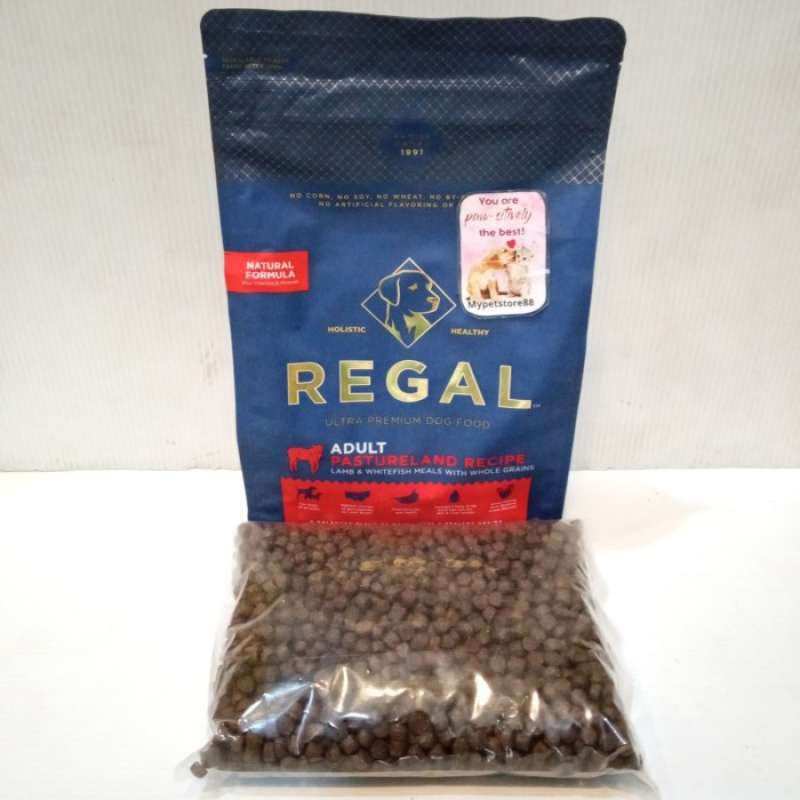 Kiloan Dog Food Regal Holistic Adult Lamb Rice 800gr