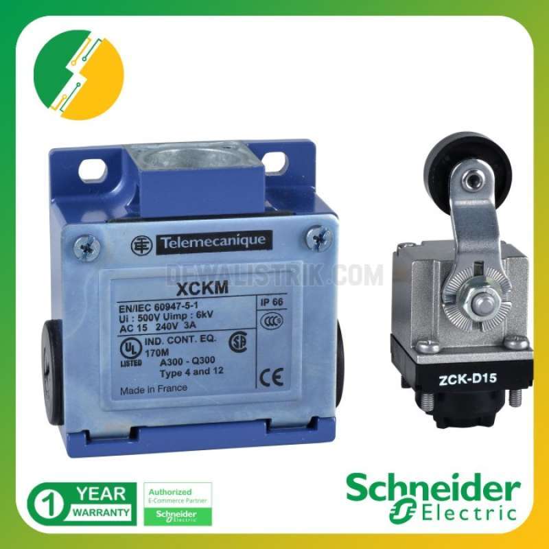 Jual Schneider Limit Switch Xckm Thermoplastic 1nc+1no Snap M2 Di