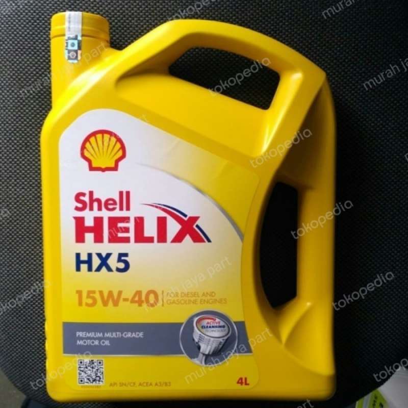 Promo Shell Hx5 15w-40 4l Oli Shell Barcode Hijau Terbaik Diskon 34% Di ...