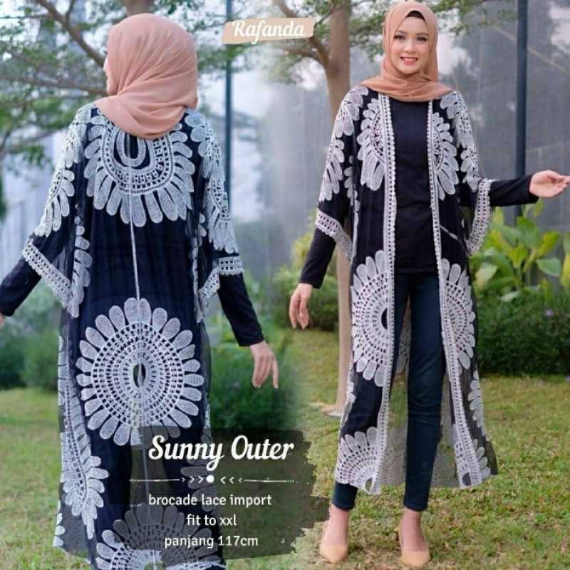 Long cardigan muslimah online