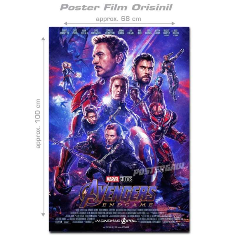 Jual Poster Film Avengers Endgame g Indonesian 1sh. Style B 68x100 Cm Termurah Di Seller Smartans Kramat Kota Jakarta Pusat Blibli