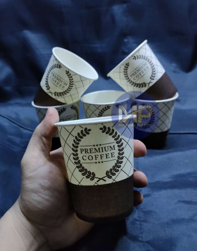 Promo [grosir 1dus] Paper Cup / Papercup / Gelas Kertas Kopi 8oz Diskon 23 Di Seller Ashoca