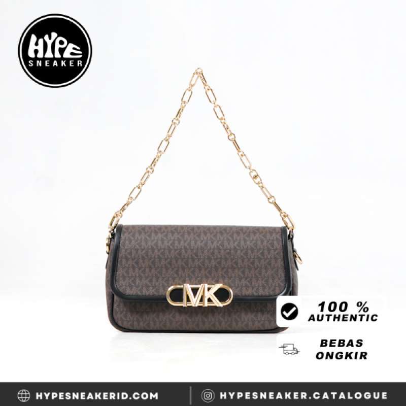 Promo Tas Michael Kors Mk Gold Logo Flap Monogram Brown Black Shoulder Bag 100 Original Diskon 10 Di Seller Hypesneaker.idn Official Store Hypesneaker.id Kota Semarang Blibli