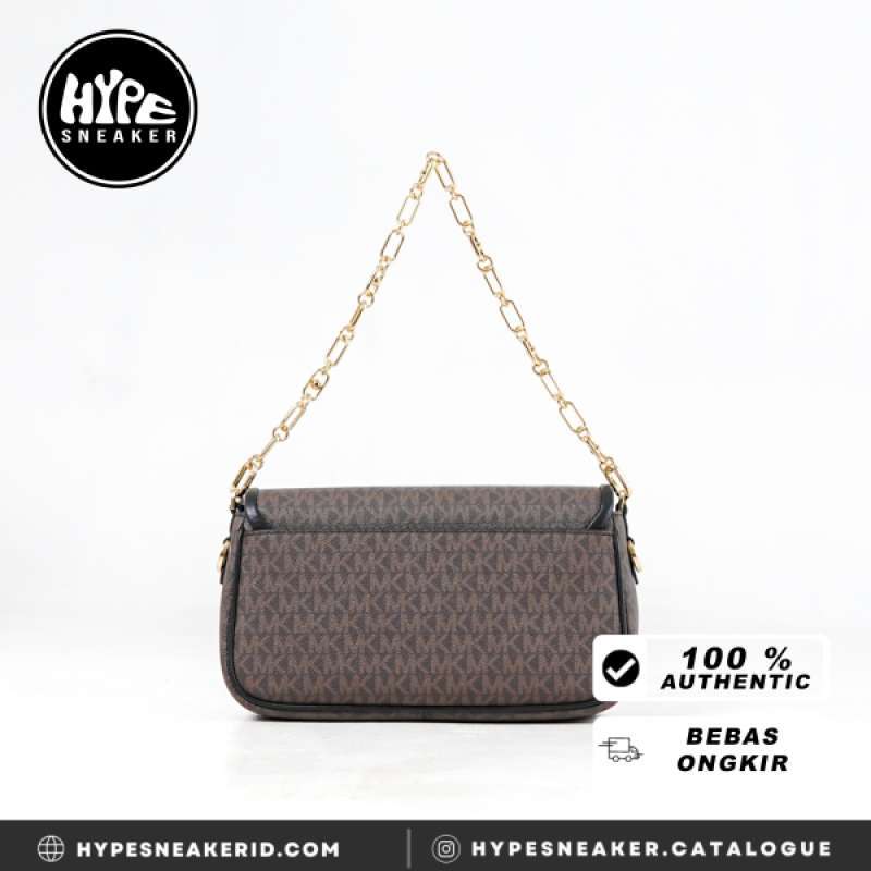 Promo Tas Michael Kors Mk Gold Logo Flap Monogram Brown Black Shoulder Bag 100 Original Diskon 10 Di Seller Hypesneaker.idn Official Store Hypesneaker.id Kota Semarang Blibli