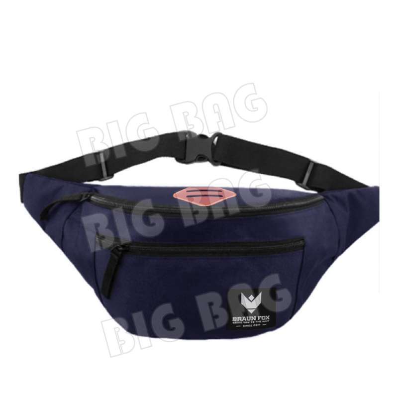Promo Rtm Tas Waistbag Oval Pushop Harga Grosir Navy Diskon 10
