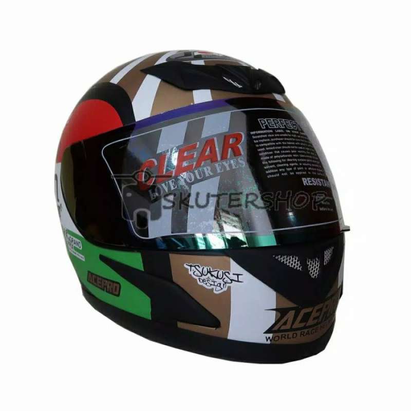 Promo Helm Jpn Full Face Sni Racing Motogp Model Tanduk Acepro ...