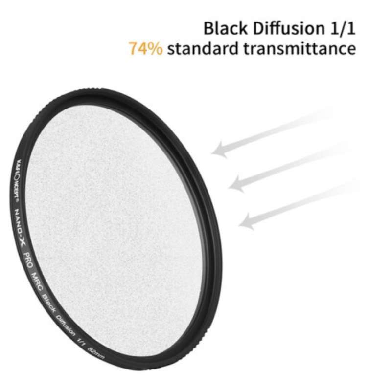K&amp;F Concept Filtro Diffusione Black Mist 67mm 1/4 Rivestito AR Per Obiettivi Sony E Altri