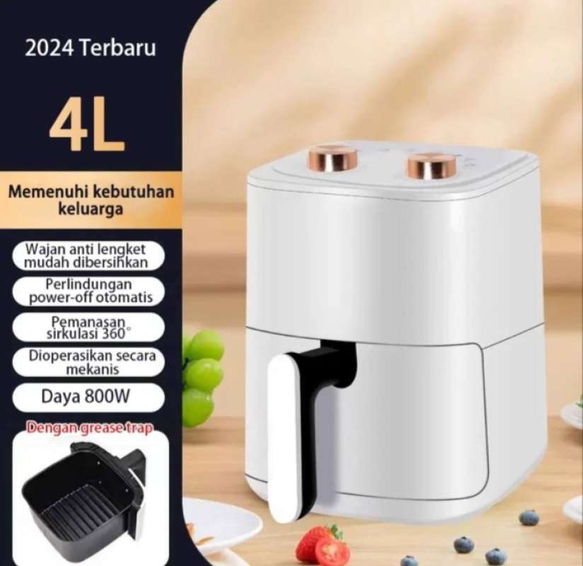 Jual Air Fryer 4l Low Watt 800w Terbaru - Merah Muda Di Seller Circlet