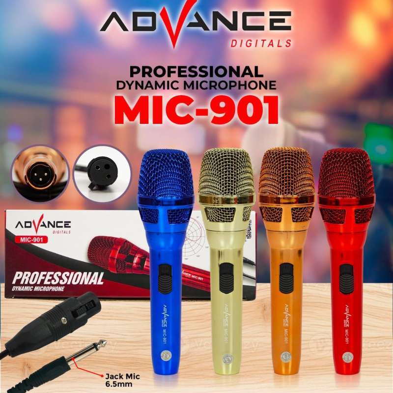 Promo [cod] Advance Mic 901 Mic Kabel 2.5 Meter Audio Jack 6.5 Mm Resmi ...