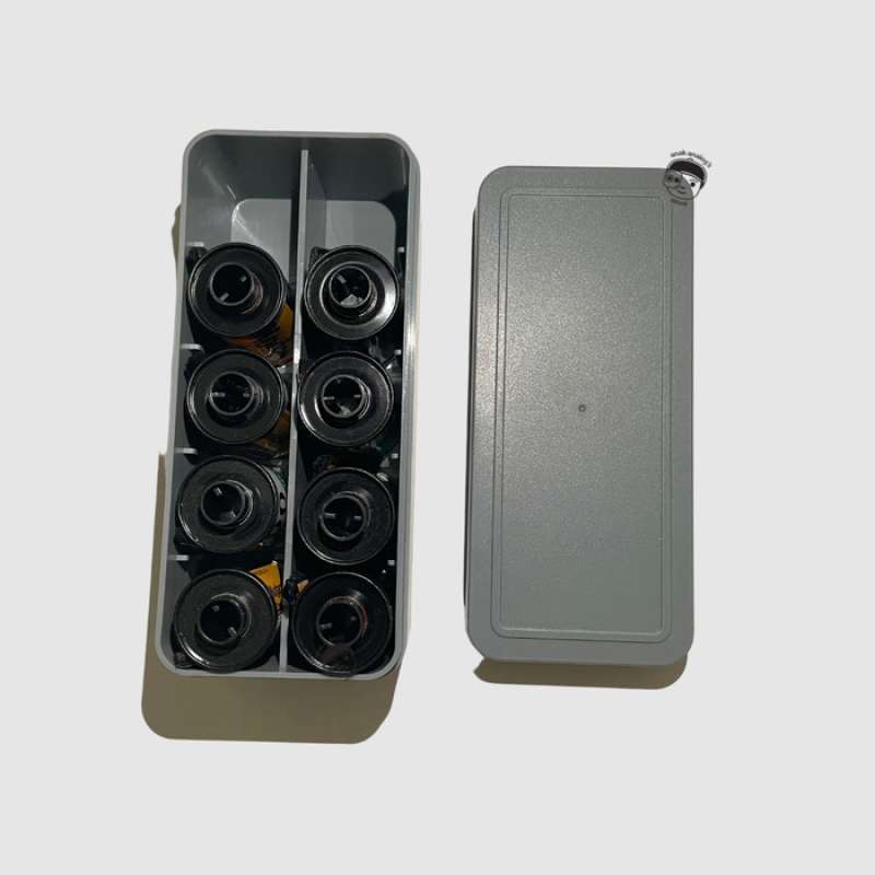 KODAK Film Case - For 5 Rolls Of 35mm Films - Compact, Retro Steel C