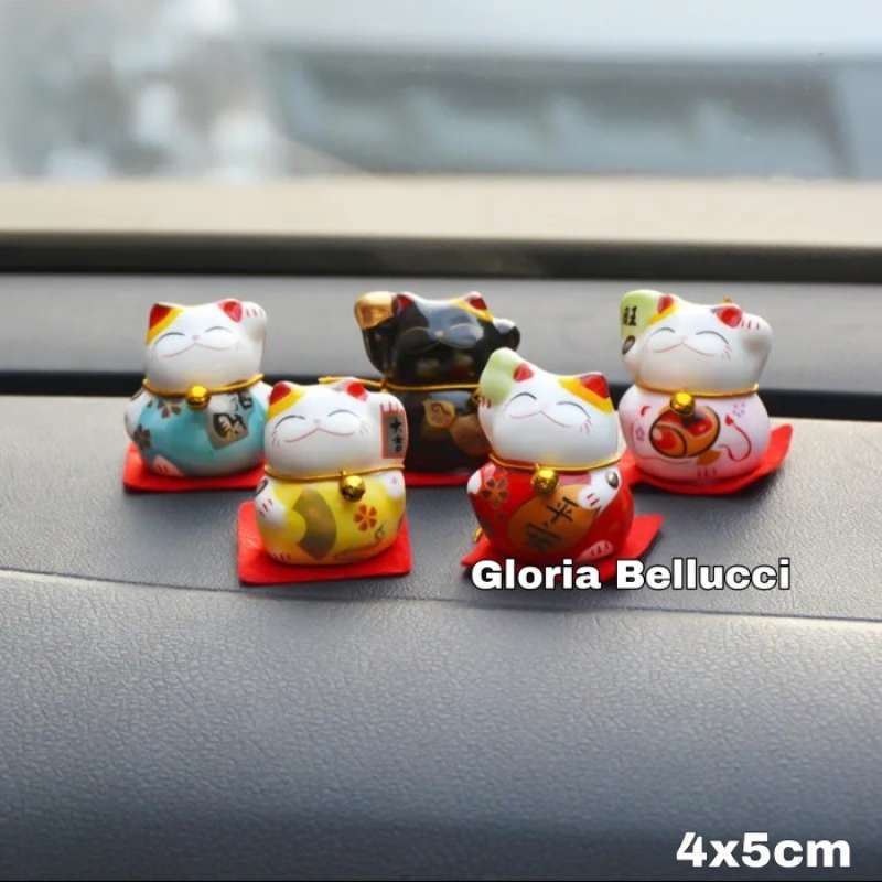 Promo Patung Pajangan Kucing Hoki Maneki Neko / Keberuntungan - C ...