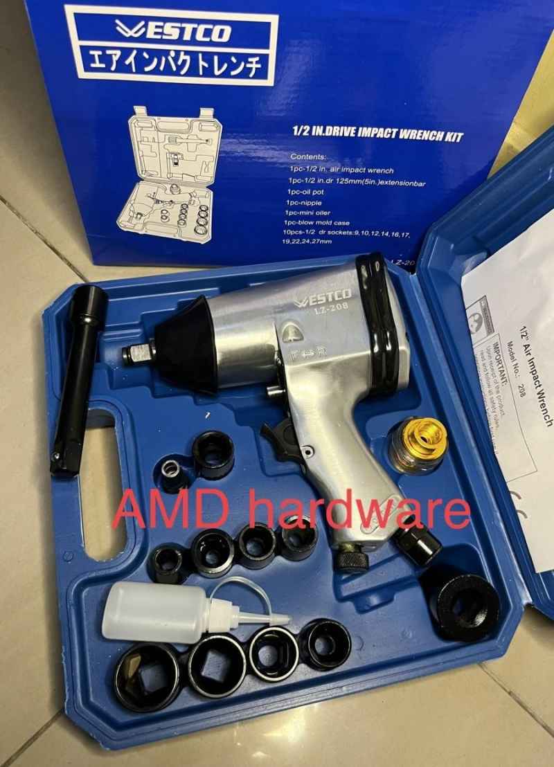 Air Impact Wrench Kit Set 1/2