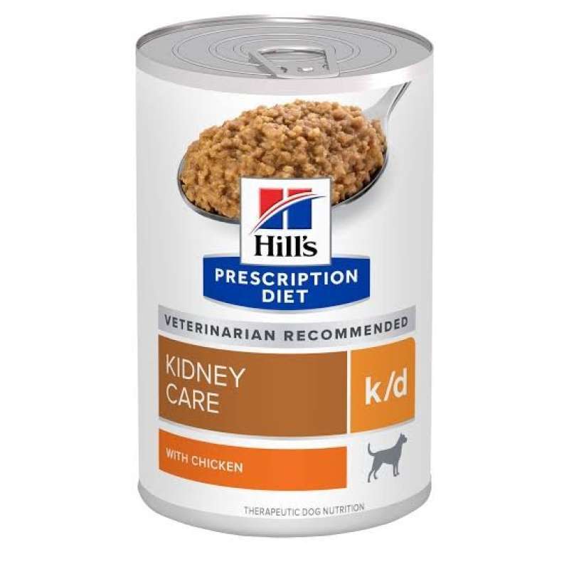 Science Diet Prescription K/D Kidney Care 370 GR Dog Food Hills Makanan  Anjing Basah Kaleng Sakit Gangguan Ginjal