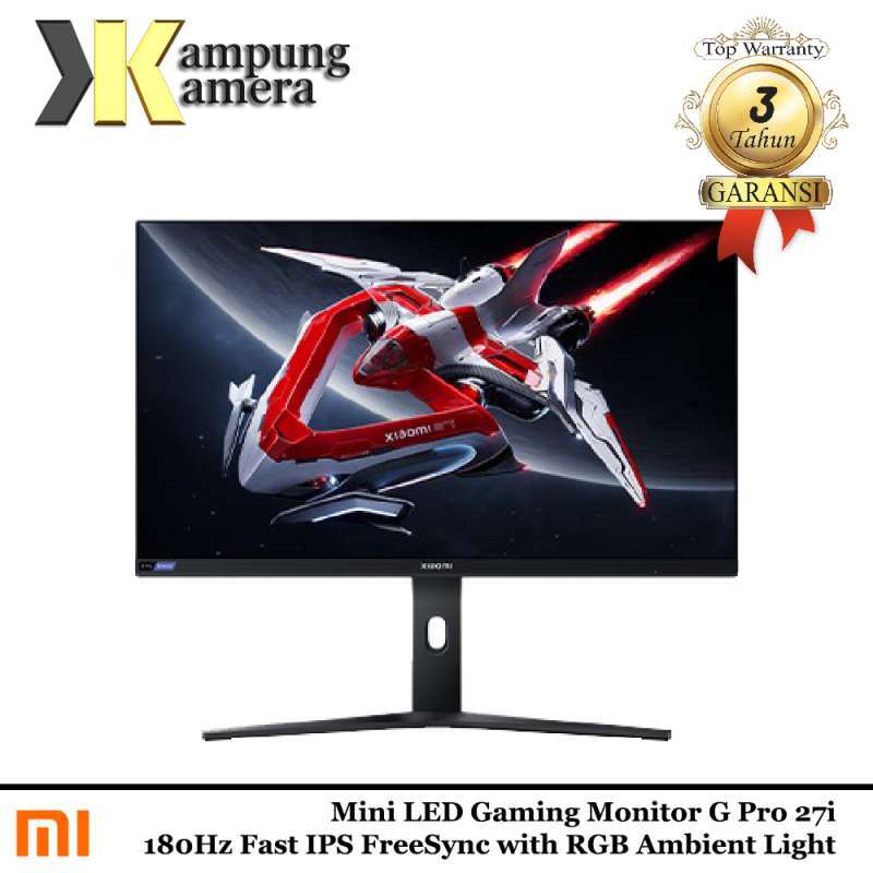 Xiaomi Gaming Monitor G Pro 27i Mini LED 180Hz 1ms FreeSync with RGB  Ambient Light