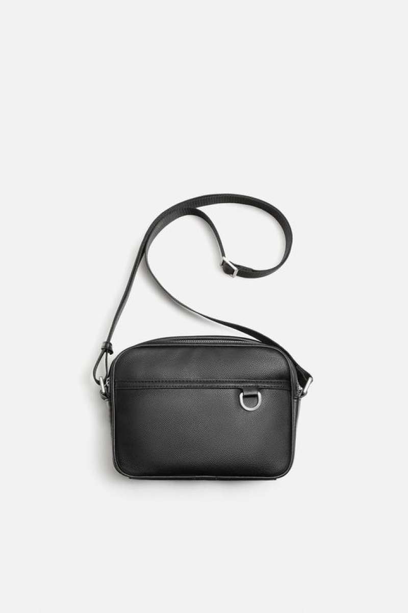 ZARA MAN ORIGINAL STORE 100 TEXTURED CROSSBODY BAG