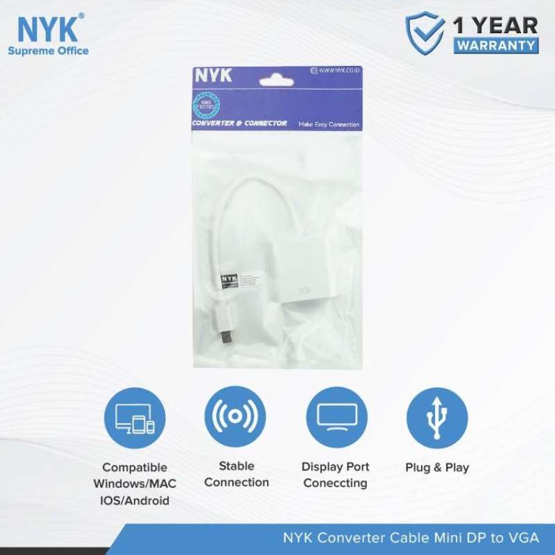 Jual Converter Nyk Kabel Dp Mini Display Port To VGA Di Seller