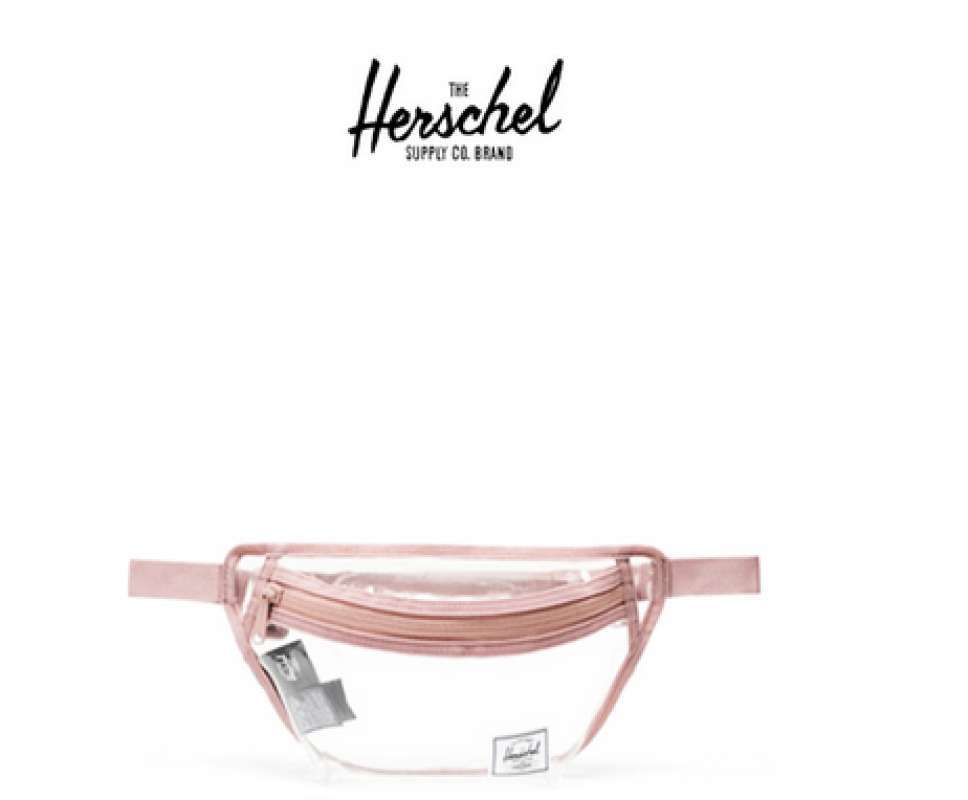 Herschel Clear Classic Hippack 1L Clear Sling Bag Women Rose