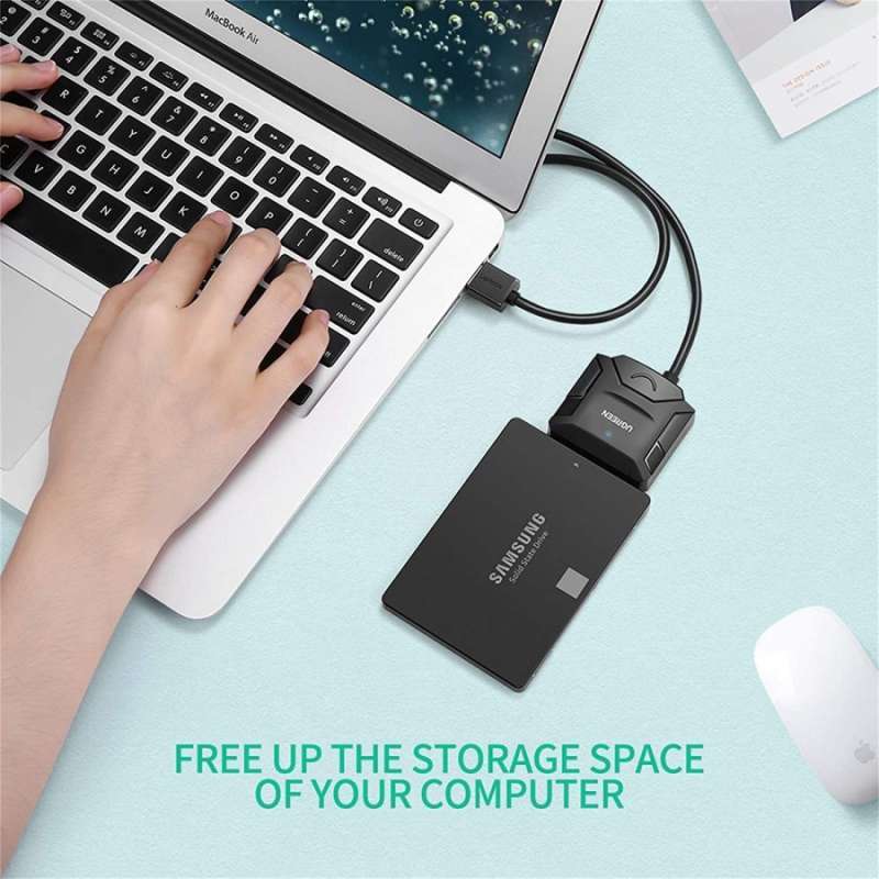 Jual Ugreen 20611 Converter USB 3.0 To Sata For 2.5/3.5 Sata Hdd/ssd Di ...