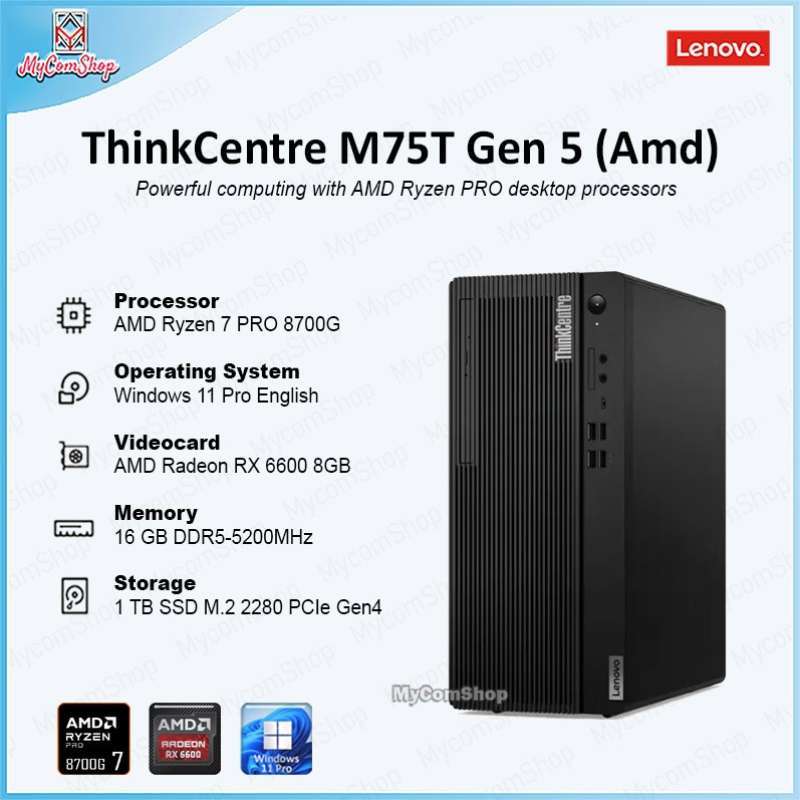 新品 Lenovo ThinkCentre M75t Ryzen 7 8700G 【公式通販】
