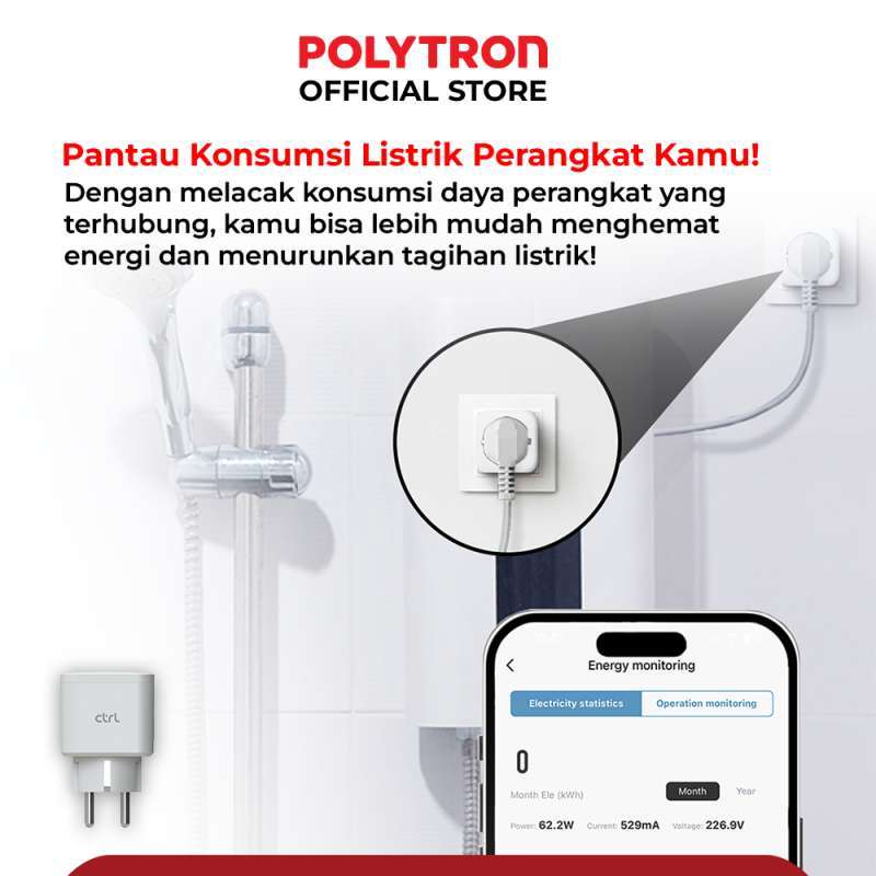 Ss Plug Monitor Promo Ctrl Smart Plug Wifi 16a Power Monitor Steker Garansi Resmi 18 ...