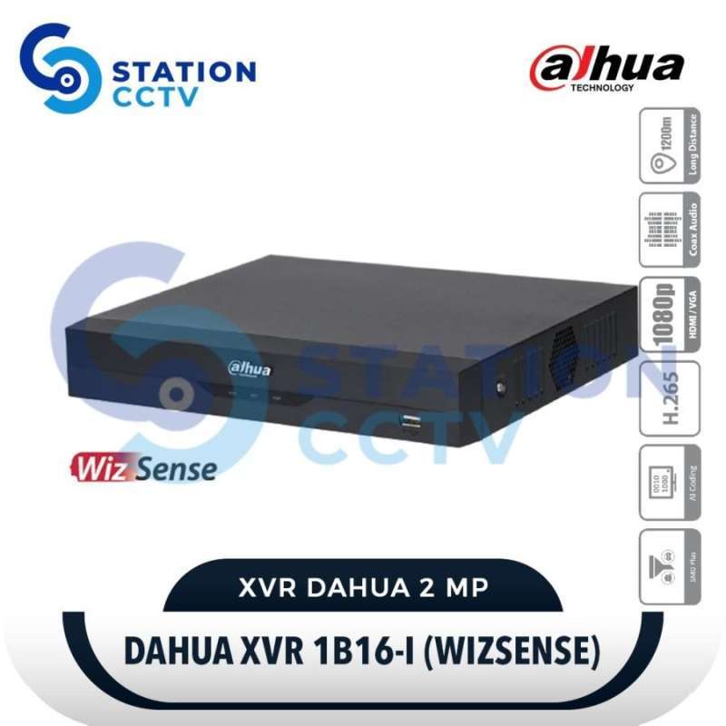 DVR Dahua XVR 1B16-I Wizsense 16 Channel Penta-brid Full HD 1080P
