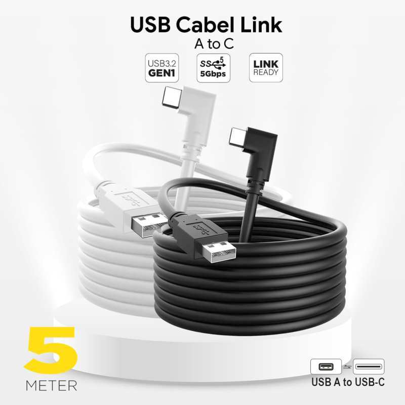 Promo Virtual Reality Link Cabel USB Kabel Data Meter For
