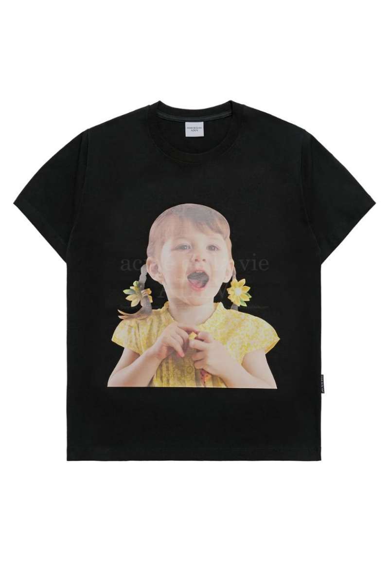 Tシャツ・カットソー ACME DE LA VIE BABY FACE FLOWER GARDEN GIRL SHORT SL 4BUK087 acme de la vie Unisex Baby Face Flower Garden Girl Short
