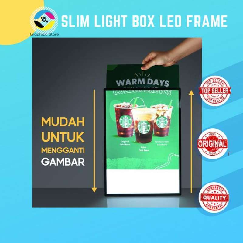 Jual Frame Led Portable Slim Light Box A3 | Frame Lampu Menu Promosi Di ...
