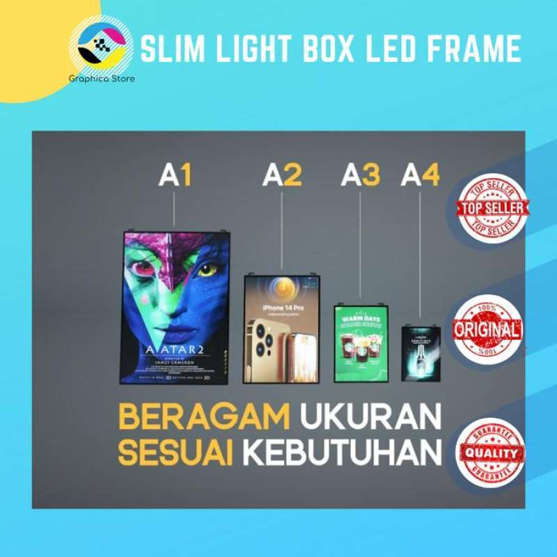 Jual Frame Led Portable Slim Light Box A3 | Frame Lampu Menu Promosi Di ...