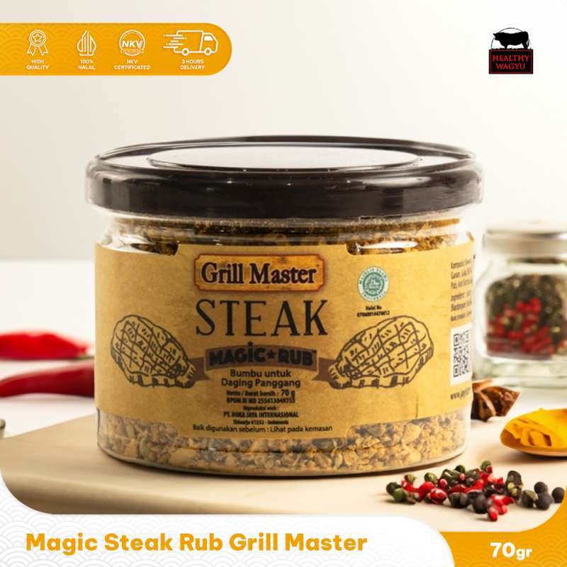 Jual Magic Steak Rub Bumbu Marinasi Steak 70gr Healthy Wagyu Di
