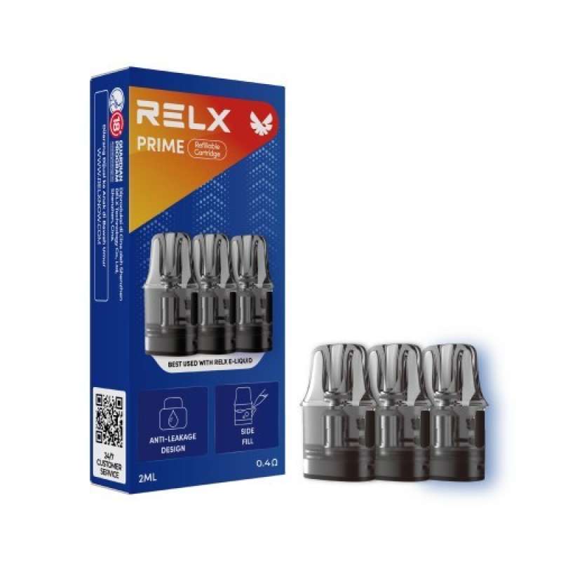 Jual Satuan Cartridge Relx Prime 0.4 Ohm Catridge Refillable Pod Pods Di  Seller Vapesis - Kalideres, Kota Jakarta Barat | Blibli