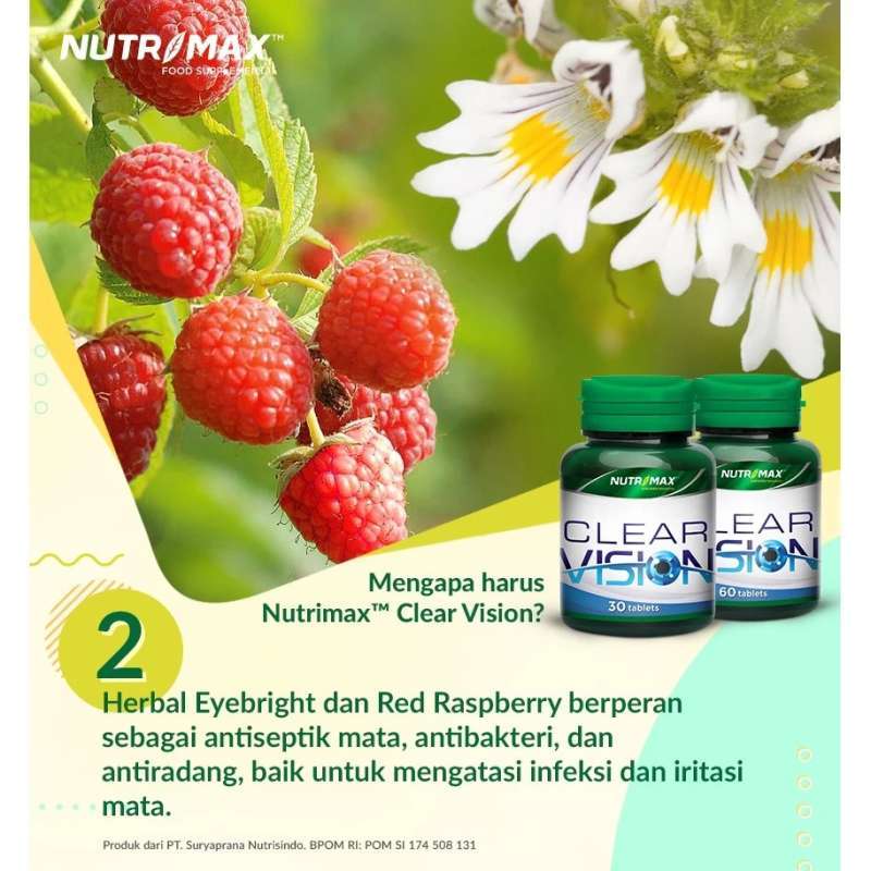 Vision Rabun 100 Jual Nutrimax Clear Nutrimax Clear Vision Vitamin Mata Minus Obat ...