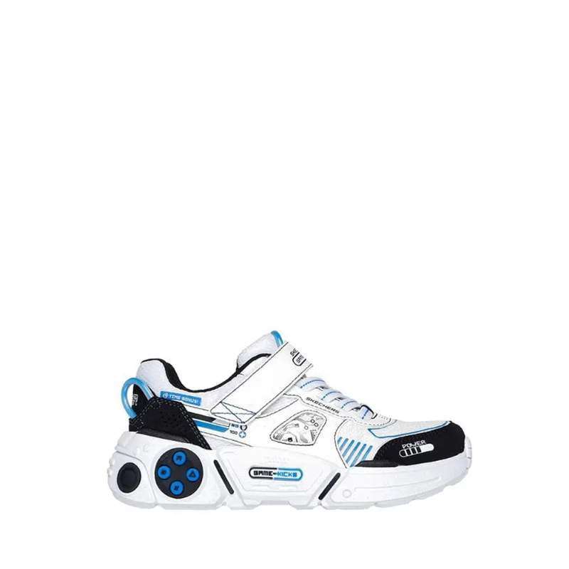 Skechers Kids Gametronix Shoes Boys White (402270LWBKB)