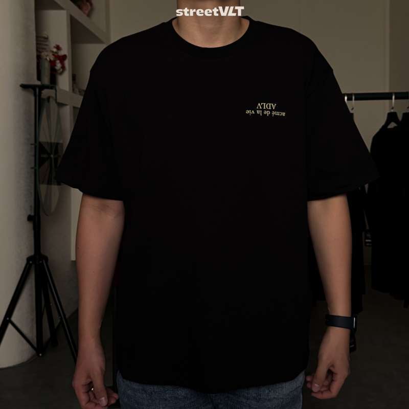 【ADLV】UPSIDE DOWN BASIC LOGO SHORT SLEEVE T-SHIRT ADLV Upside Down Logo Basic Tee Cream | Glue Store