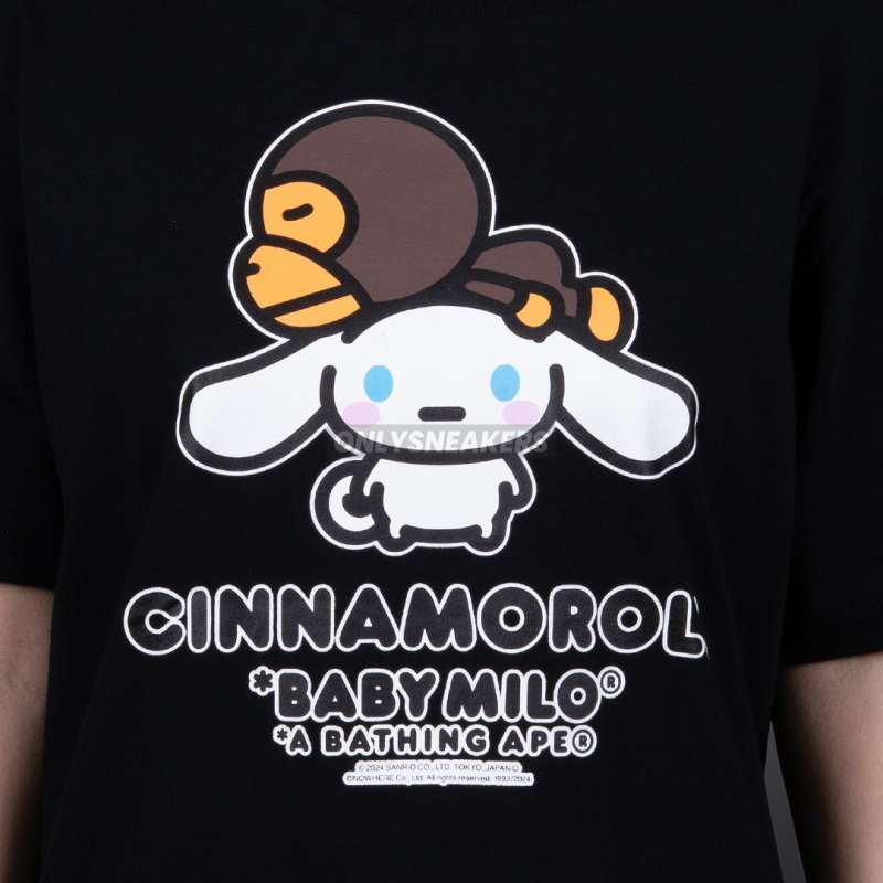 Jual Bape X Cinnamoroll Baby Milo Black Tee Di Seller