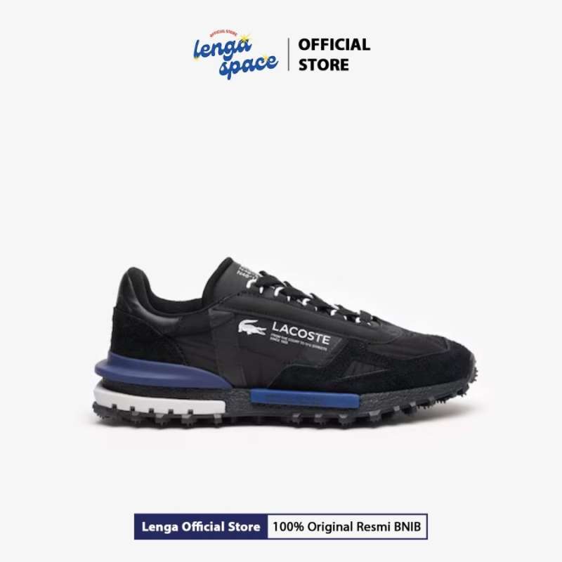 Sepatu Sneakers Pria Lacoste Elite Active Black (46SMA0123075) ORIGINAL