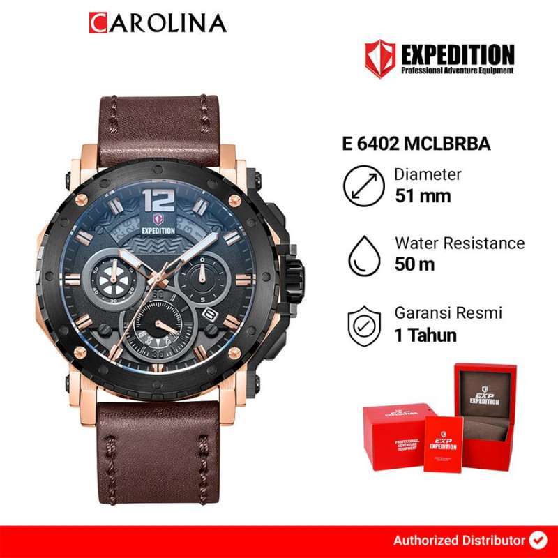 ブラウン Tangan Couple Expedition Couple Watch Jual New Expedition E6788