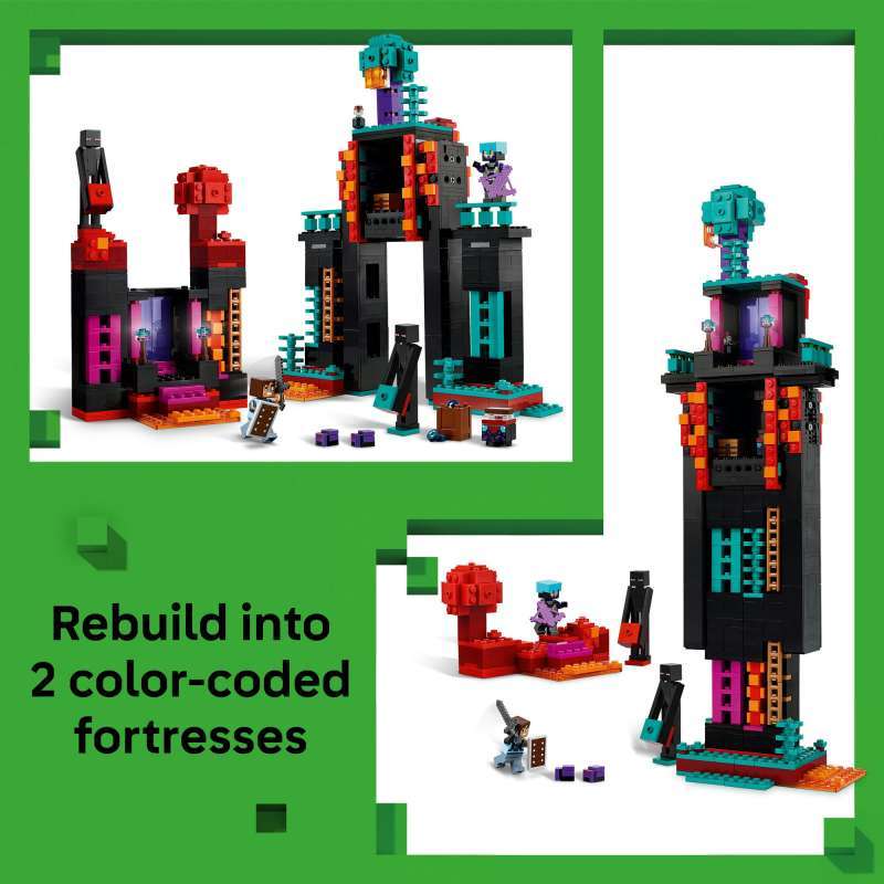 Promo LEGO Minecraft 21279 The Enderman Tower (867 Pieces) Mainan