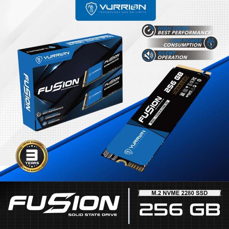 Jual Ssd Vurrion Fusion Sata 128gb/256gb, Kapasitas 128gb Di