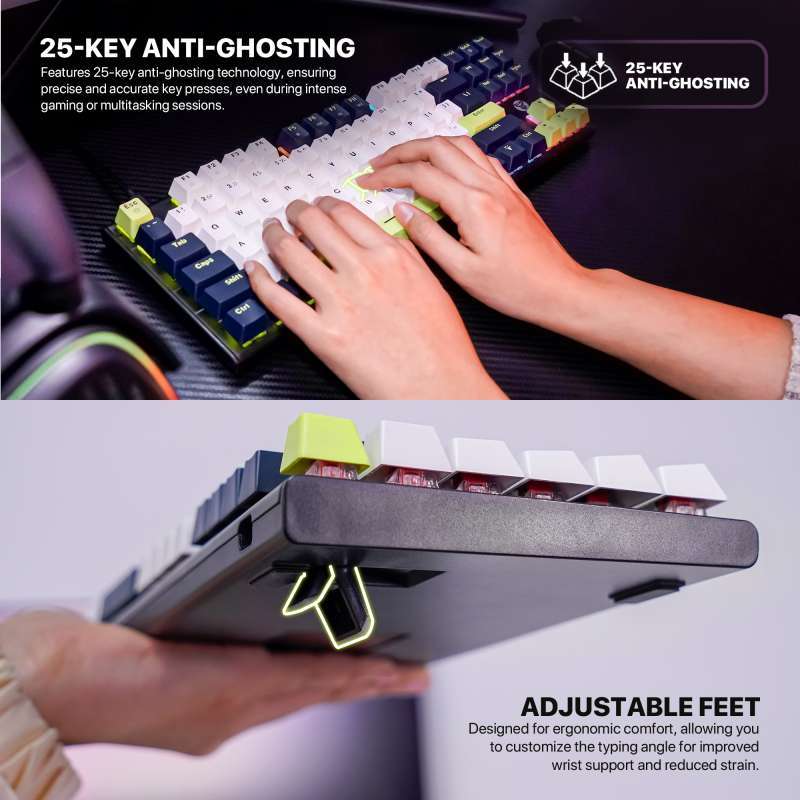 Promo Fantech Atom Mori Series Keyboard Mechanical Gaming Atom87 Layout ...