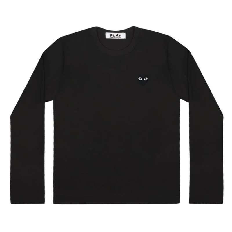 Jual Comme De Garcons Cdg Play Black Emblem Long Sleeve T-shirt